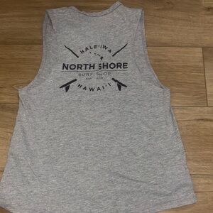 Gray North Shore Oahu Hawaii  Surf Shop Tank Top woman’s size small